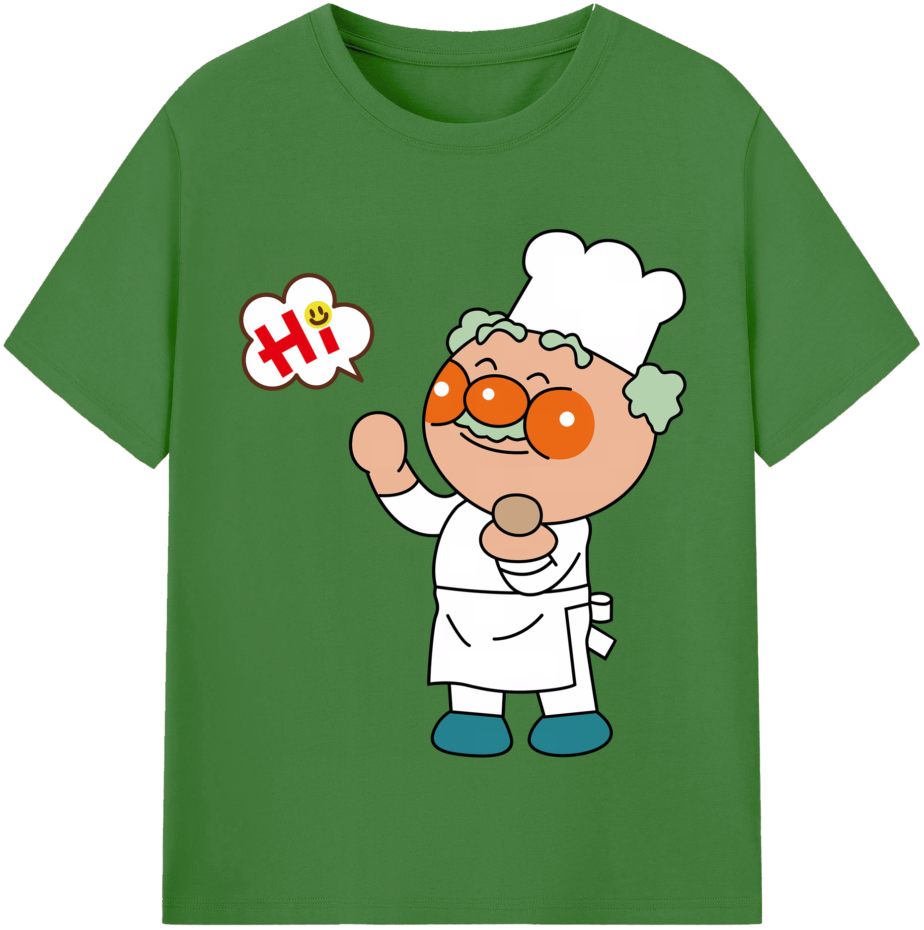 （画像用） アンパンマン Anpanman レディースカジュアルプリントTシャツ（綿100％）